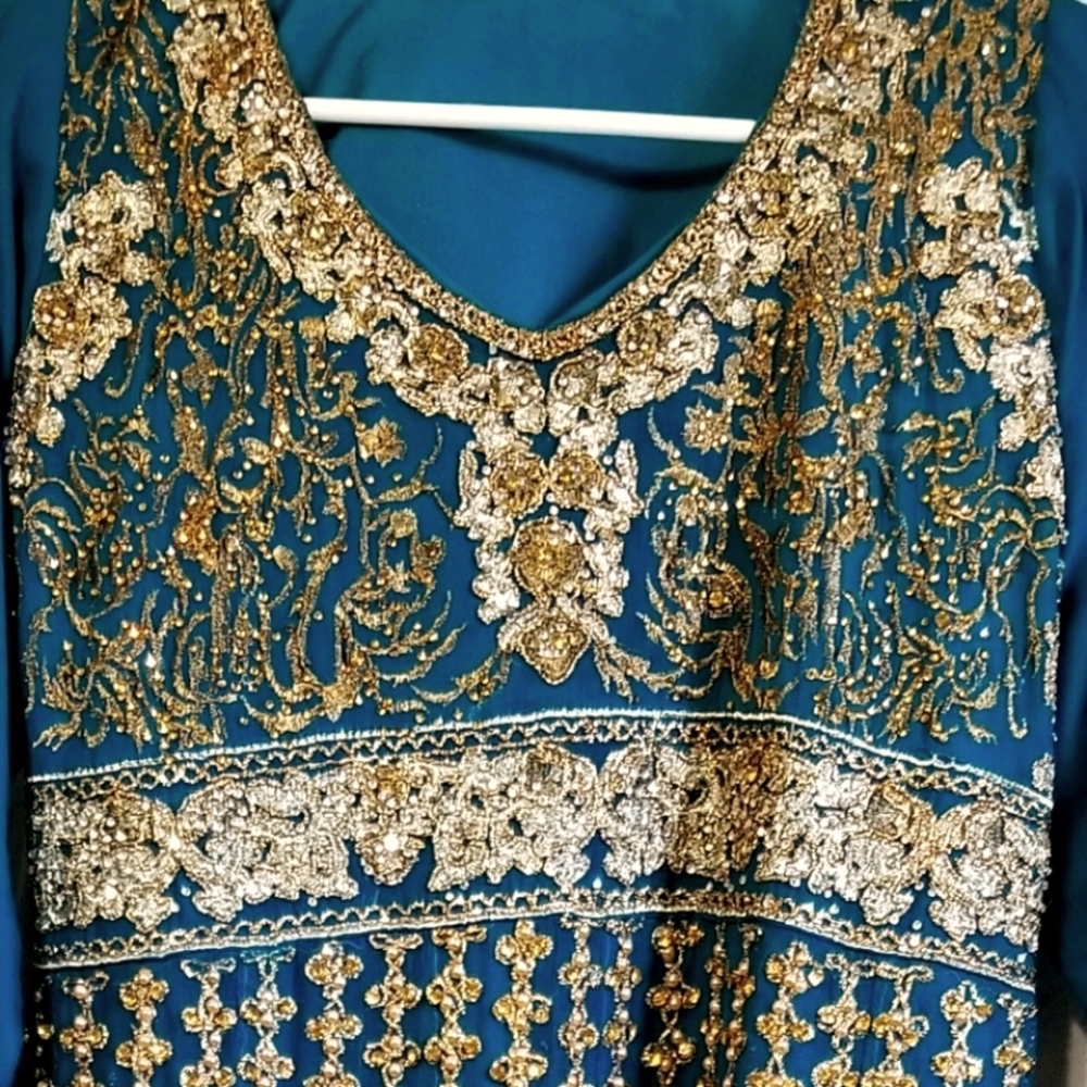 Pakistani/indian long dress with bottom and duppta